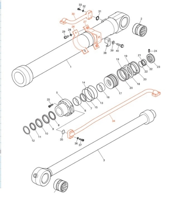 DX190-3B DX200-3B Экскаваторы Трубопроводы Строительные работы Гидравлические распределительные трубы