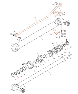 DX190-3B DX200-3B Экскаваторы Трубопроводы Строительные работы Гидравлические распределительные трубы